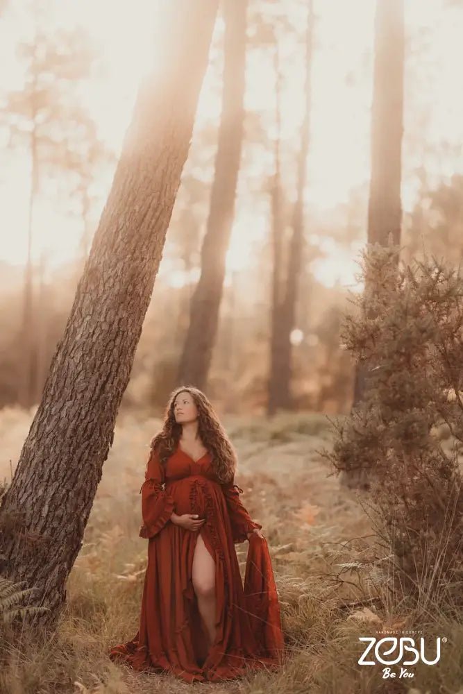 Illusion Maternity Gauze Unique Boho Dresses - Pregnancy - maternity clothes - ZeBu Be You