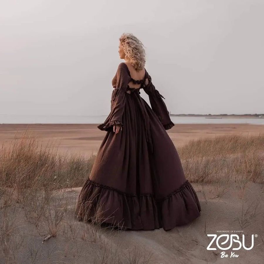 Illusion Maternity Gauze Unique Boho Dresses - Pregnancy - maternity clothes - ZeBu Be You