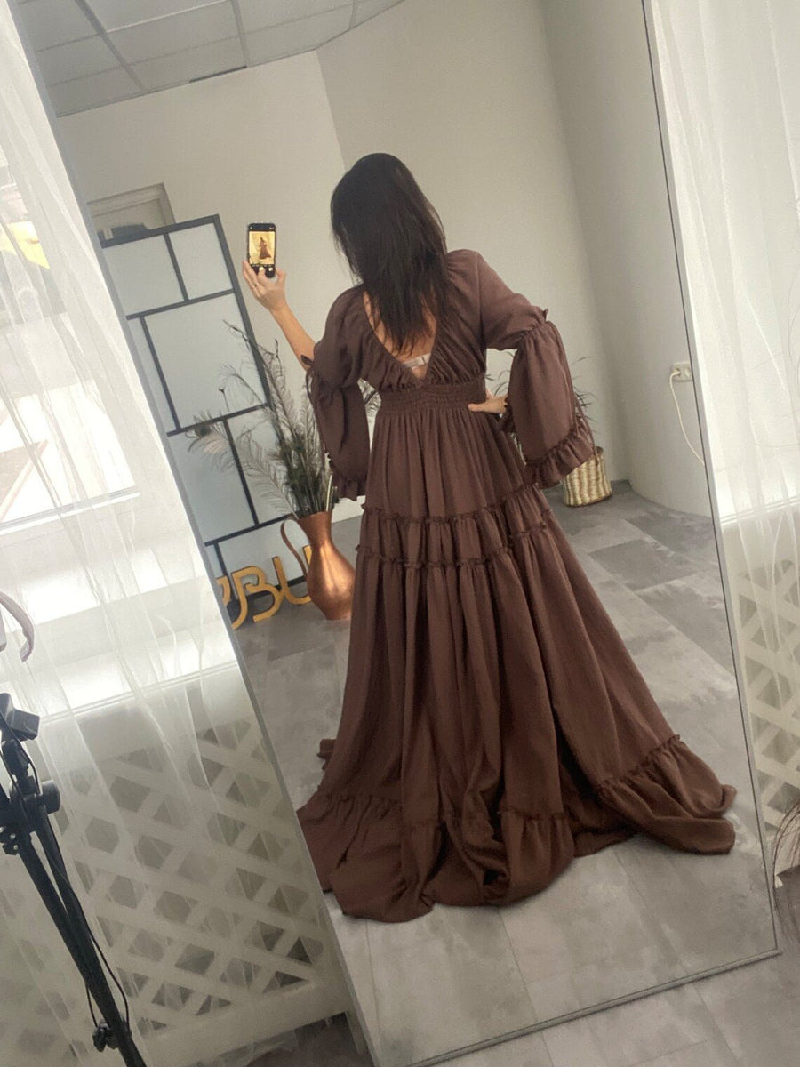 Indila Maternity Gauze Unique Boho Dresses - Pregnancy - maternity clothes - ZeBu Be You