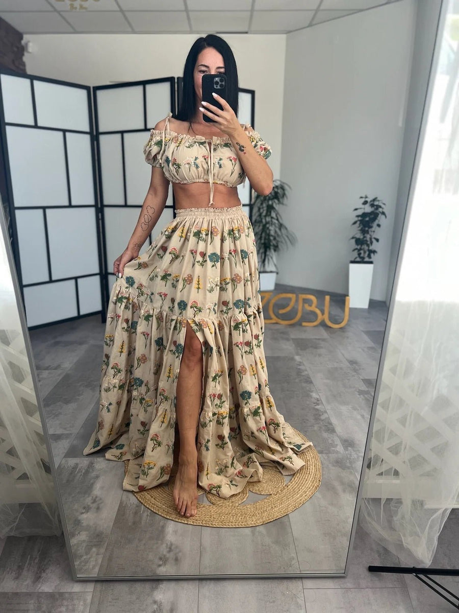 Joyful Gown 2 - Piece Maternity Dress for Photoshoot - Pregnancy - maternity clothes - ZeBu Be You