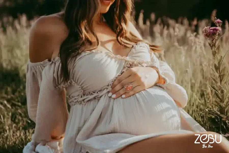 Lauren Maternity Gauze Unique Boho Dresses - Pregnancy - maternity clothes - ZeBu Be You