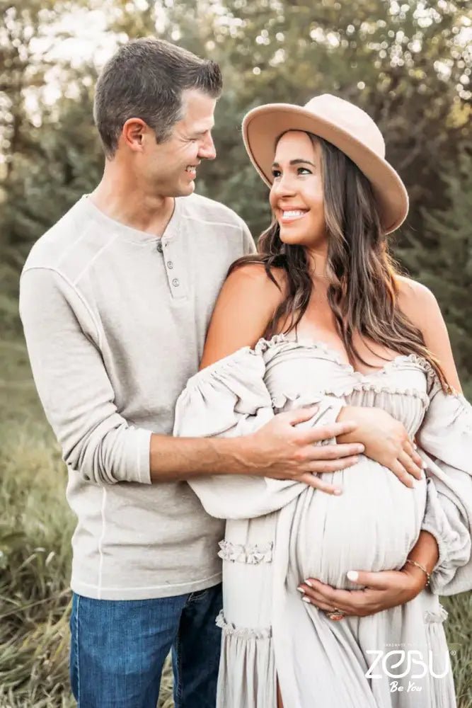 Lauren Maternity Gauze Unique Boho Dresses - Pregnancy - maternity clothes - ZeBu Be You
