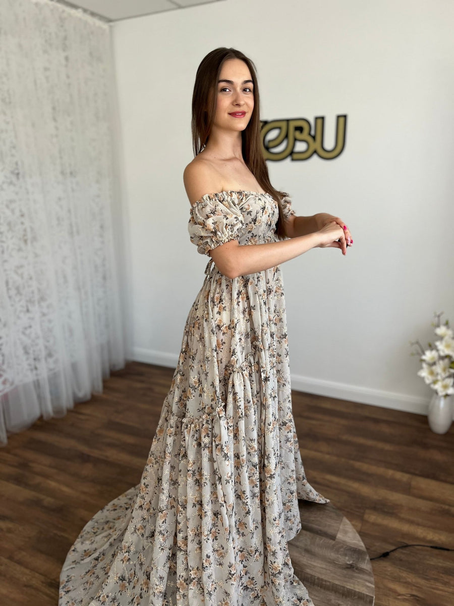 Leona - Maternity Chiffon Unique Boho dresses - Pregnancy - maternity clothes - ZeBu Be You