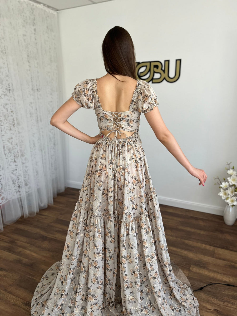 Leona - Maternity Chiffon Unique Boho dresses - Pregnancy - maternity clothes - ZeBu Be You