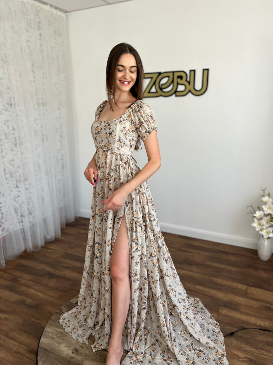 Leona - Maternity Chiffon Unique Boho dresses - Pregnancy - maternity clothes - ZeBu Be You