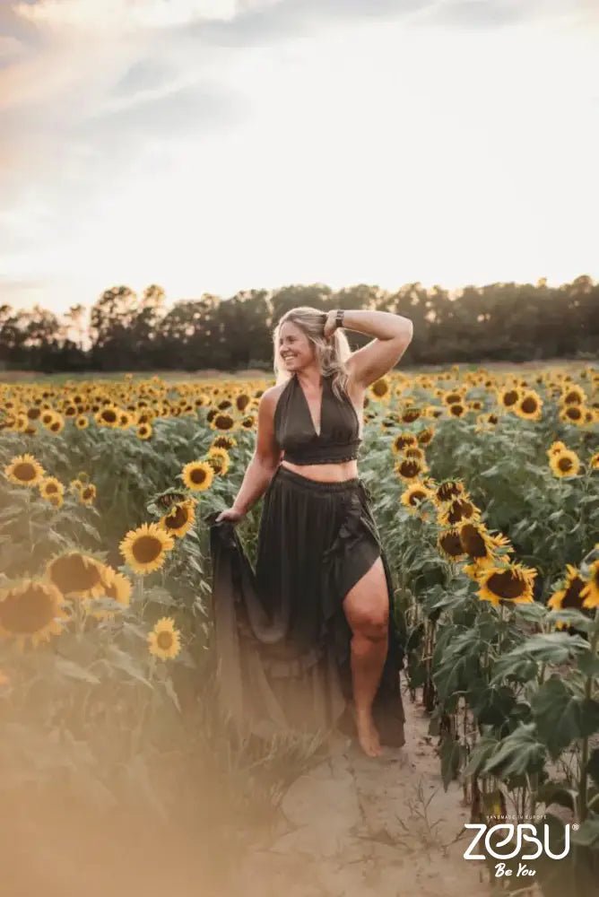 Lilith Gauze Maternity Two - Piece Set for Pregnancy Photoshoot - Pregnancy - maternity clothes - ZeBu Be You