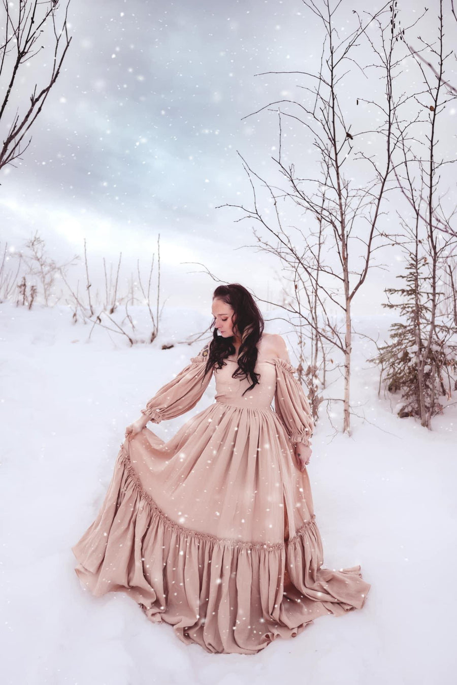 Linda Maternity Gauze Unique Boho Dresses - Pregnancy - maternity clothes - ZeBu Be You