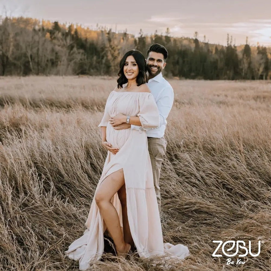 Maureen Maternity Gauze Unique Boho Dresses - Pregnancy - maternity clothes - ZeBu Be You