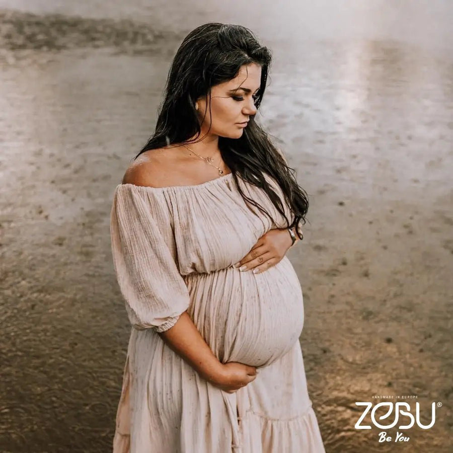 Maureen Maternity Gauze Unique Boho Dresses - Pregnancy - maternity clothes - ZeBu Be You