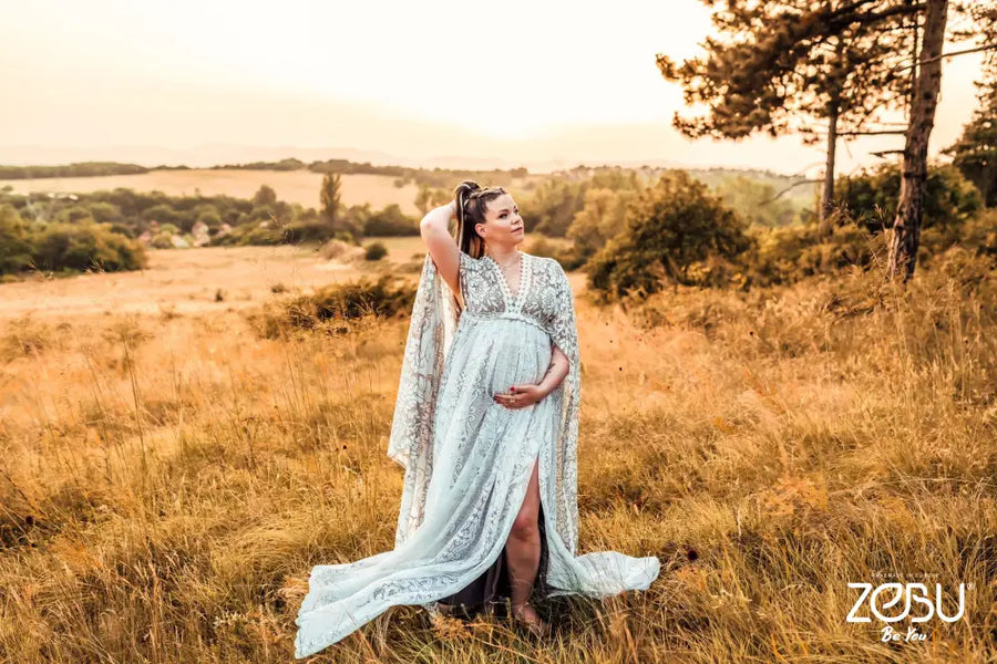 Melody Maternity Lace Jersey Unique Boho Dresses
