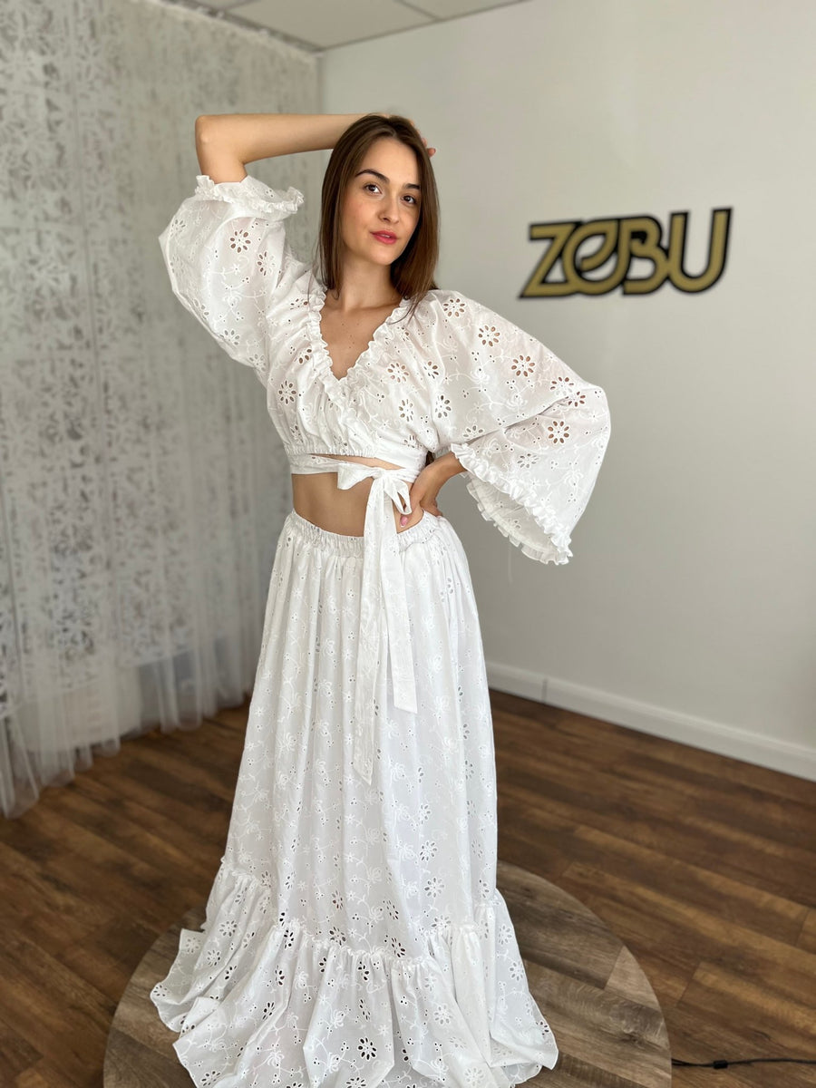Miranda - Madeira Top and Skirt Set for Maternity Photoshoot - Pregnancy - maternity clothes - ZeBu Be You