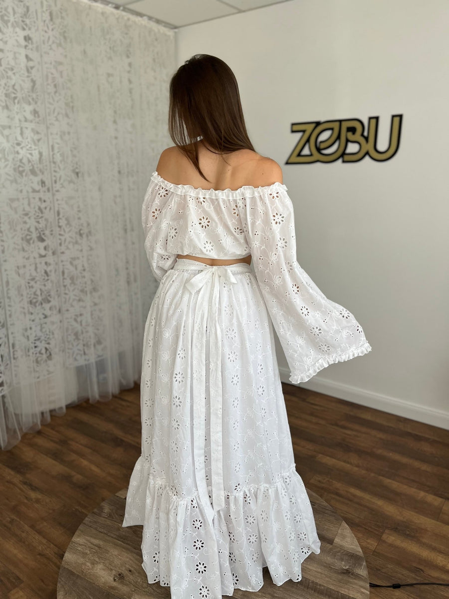 Miranda - Madeira Top and Skirt Set for Maternity Photoshoot - Pregnancy - maternity clothes - ZeBu Be You