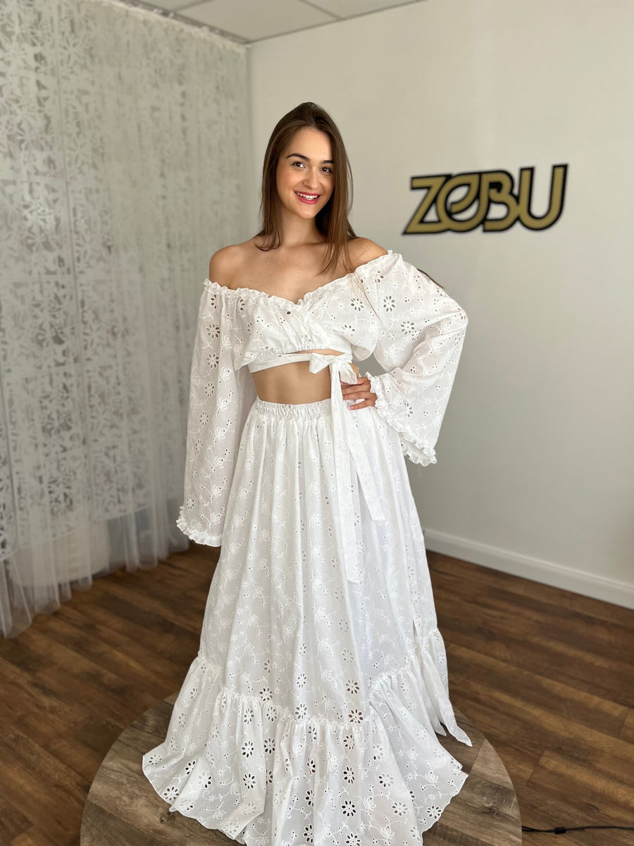 Miranda - Madeira Top and Skirt Set for Maternity Photoshoot - Pregnancy - maternity clothes - ZeBu Be You