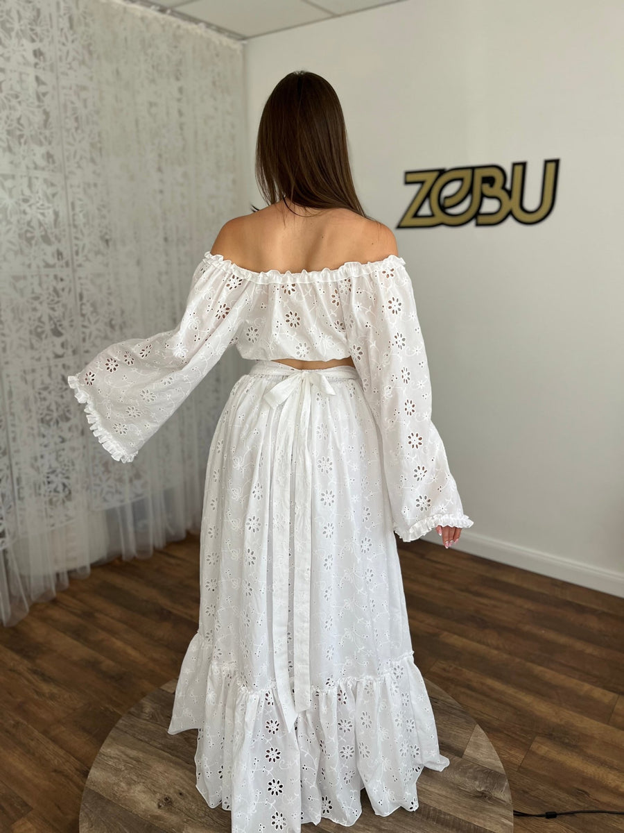 Miranda - Madeira Top and Skirt Set for Maternity Photoshoot - Pregnancy - maternity clothes - ZeBu Be You