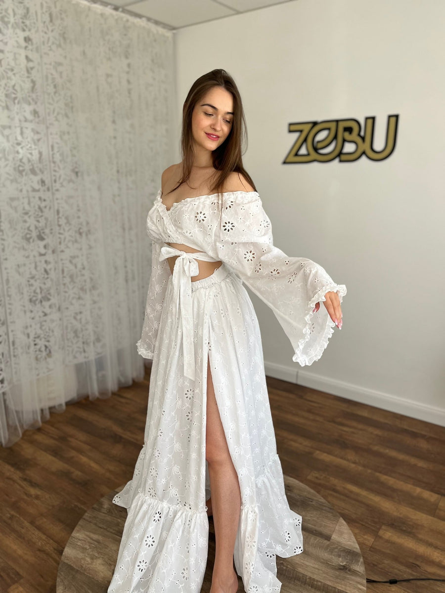 Miranda - Madeira Top and Skirt Set for Maternity Photoshoot - Pregnancy - maternity clothes - ZeBu Be You