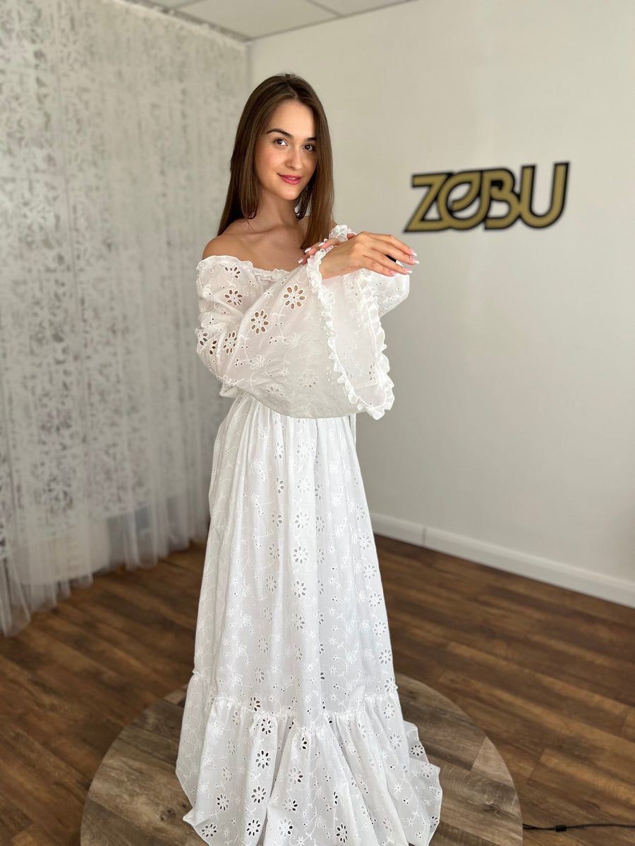 Miranda - Madeira Top and Skirt Set for Maternity Photoshoot - Pregnancy - maternity clothes - ZeBu Be You