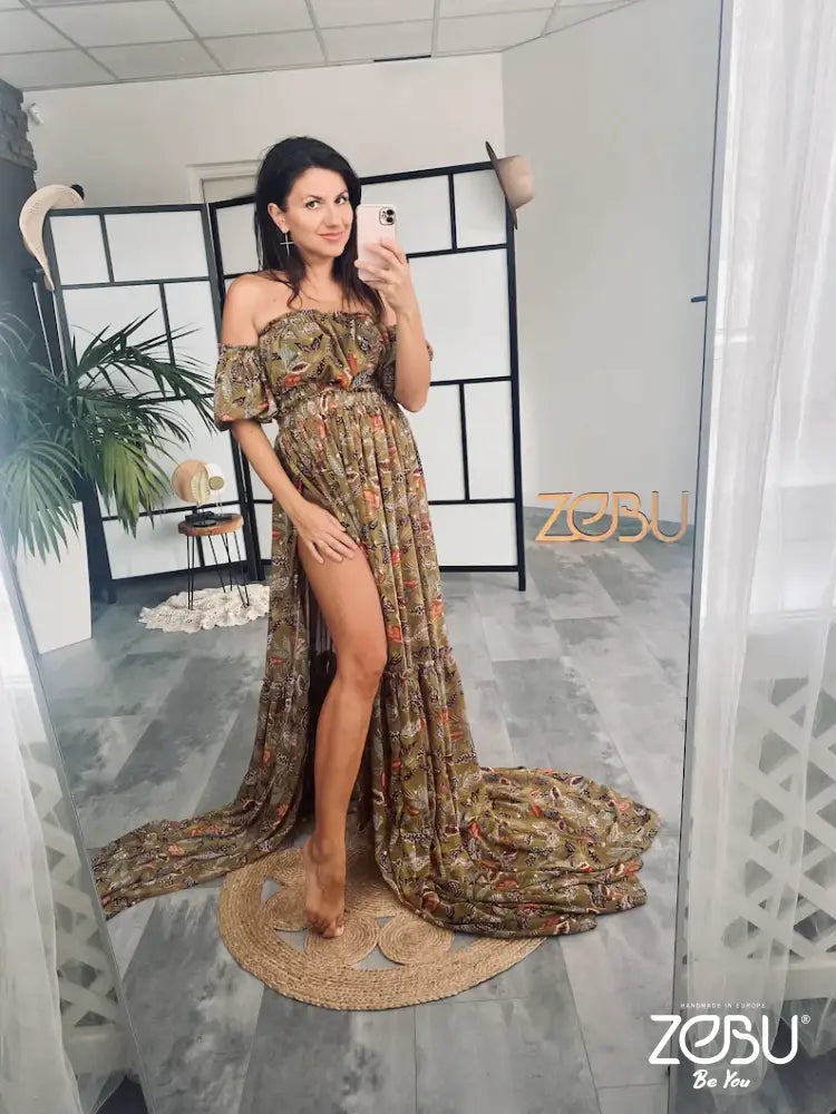 Nataly Two Piece Chiffon Maternity Dress New Collection