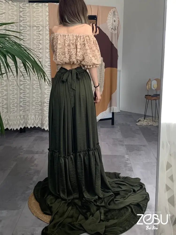Nelly Silk Maternity Dress for Photoshoot - Pregnancy - maternity clothes - ZeBu Be You