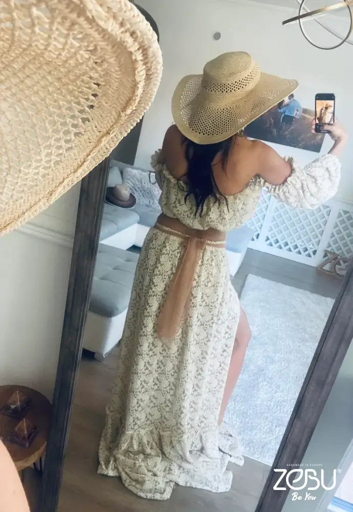 Nidalee Lace Two-Piece Set For Maternity Or Non-Maternity Photoshoot Two Piece Gowns