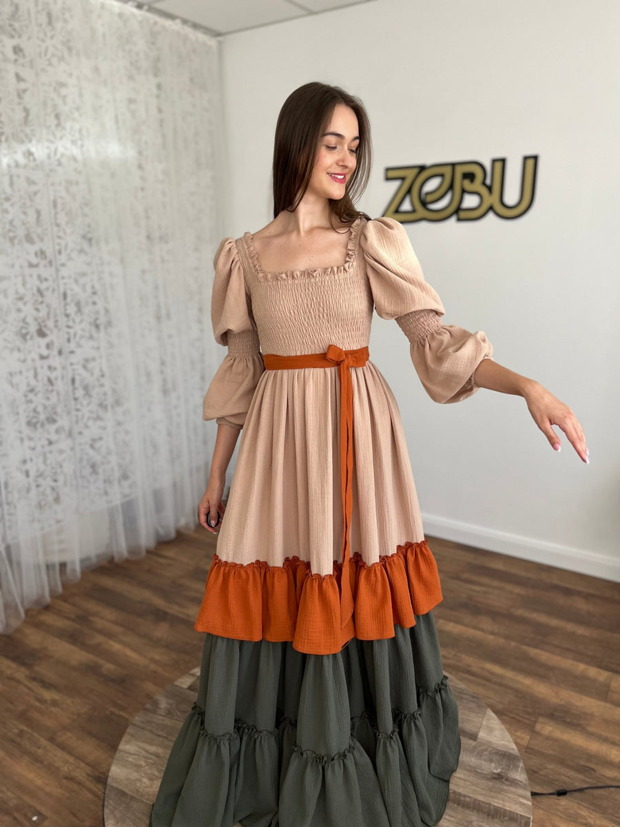 Nina - Boho dress for photoshoot - Pregnancy - maternity clothes - ZeBu Be You