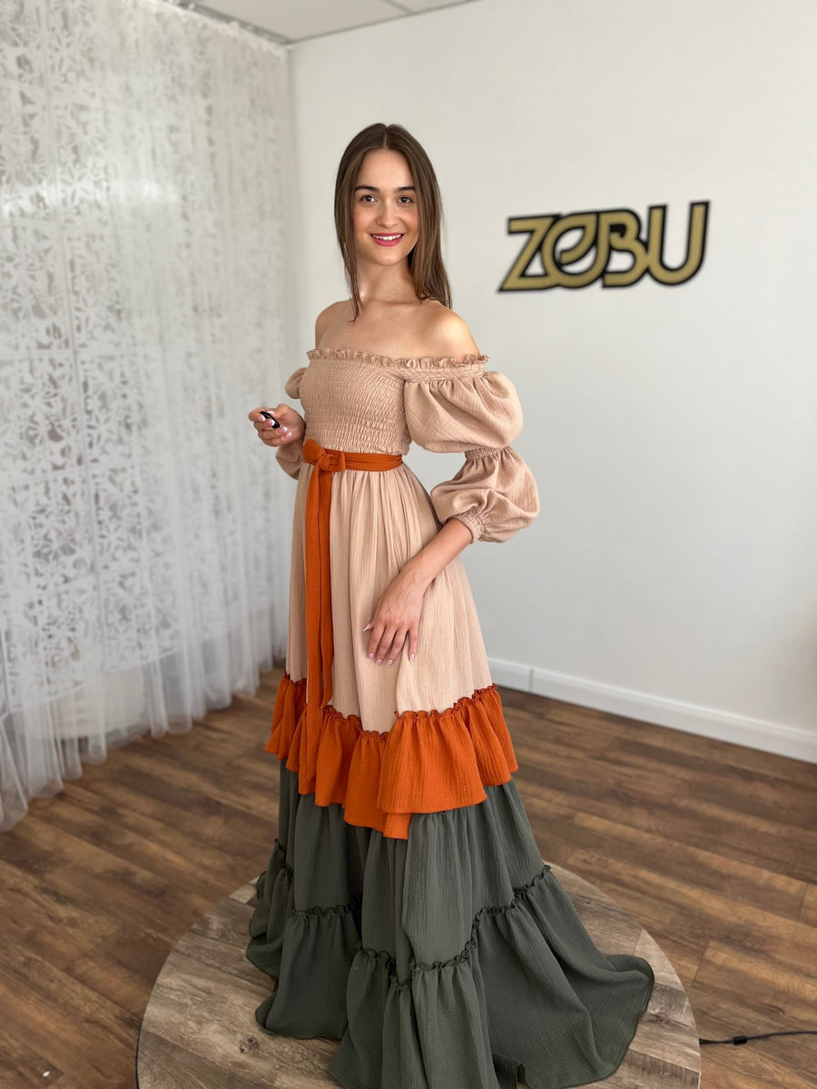Nina - Boho dress for photoshoot - Pregnancy - maternity clothes - ZeBu Be You