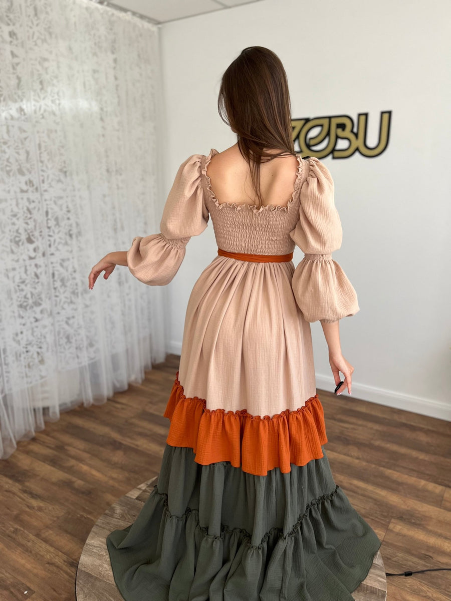 Nina - Boho dress for photoshoot - Pregnancy - maternity clothes - ZeBu Be You