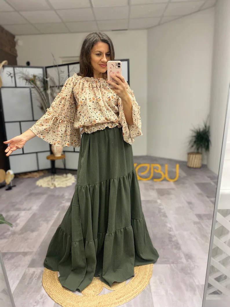 Noah Organic Linen Maternity Two - Piece Boho Dresses - Pregnancy - maternity clothes - ZeBu Be You