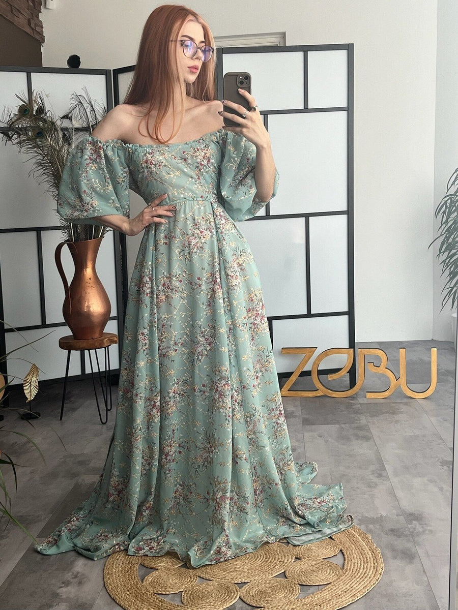 Secret garden - Oasis - Unique Boho Maternity Photoshoot Dresses XS-M Secret garden - Oasis - Unique Boho Maternity Photoshoot Dresses XS-M