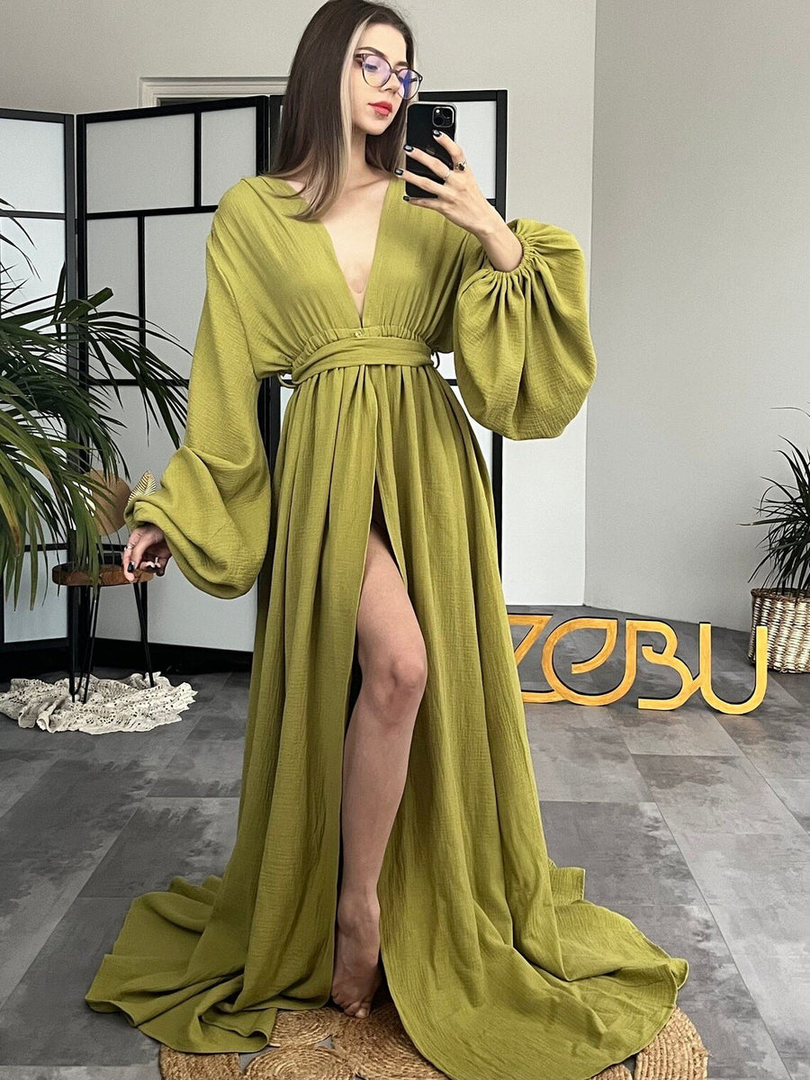 One Size Garden Fairy Maternity Gauze Unique Boho Dresses - Pregnancy - maternity clothes - ZeBu Be You