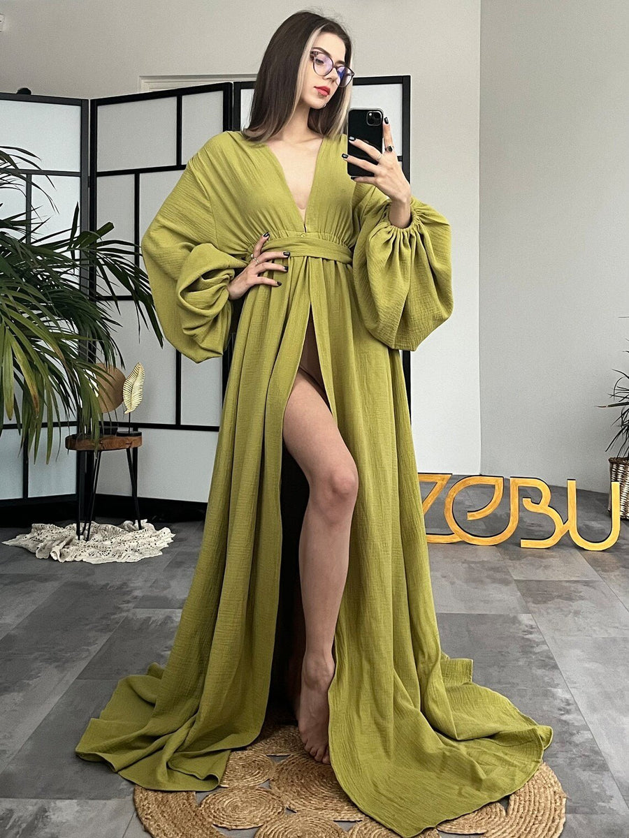 One Size Garden Fairy Maternity Gauze Unique Boho Dresses - Pregnancy - maternity clothes - ZeBu Be You