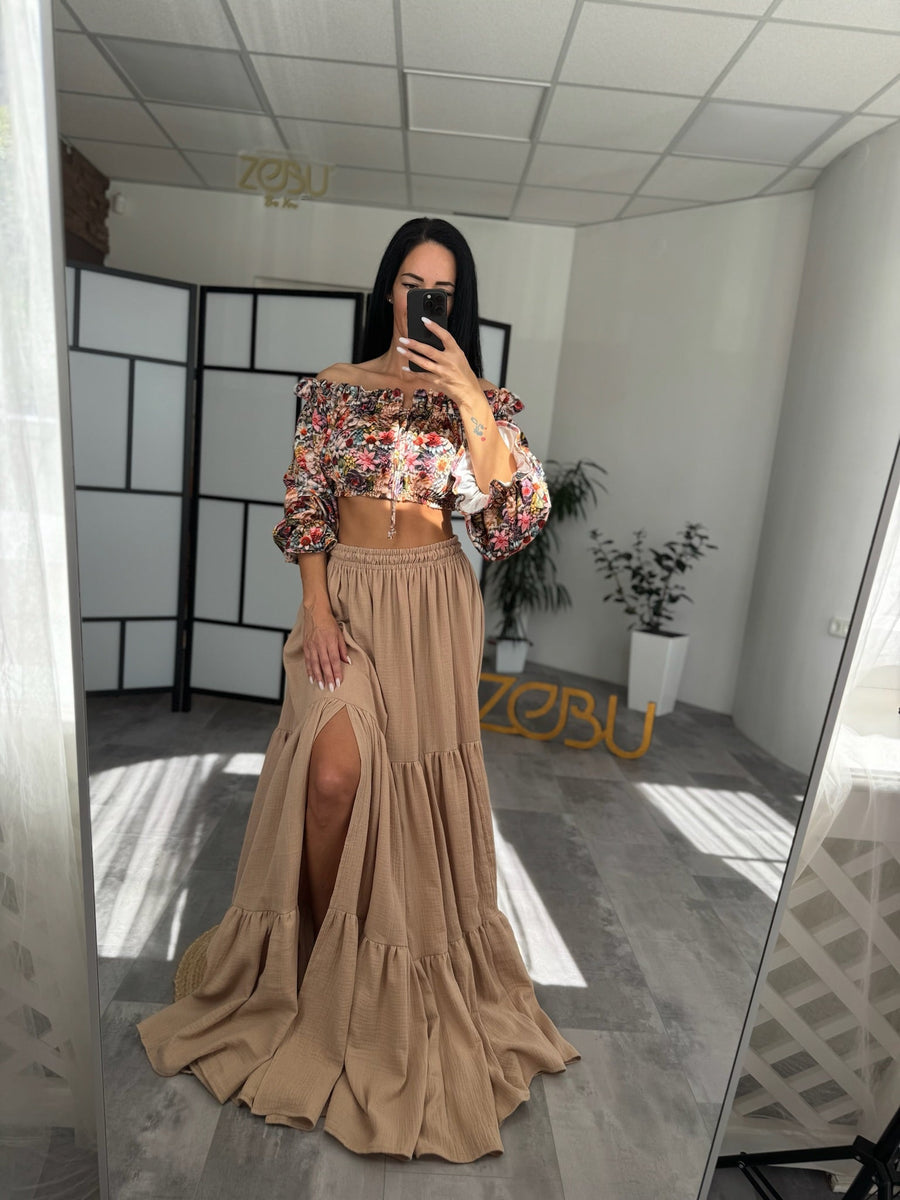 Petra | Double Gauze Two Piece Maternity Dress - VIP - Pregnancy - maternity clothes - ZeBu Be You