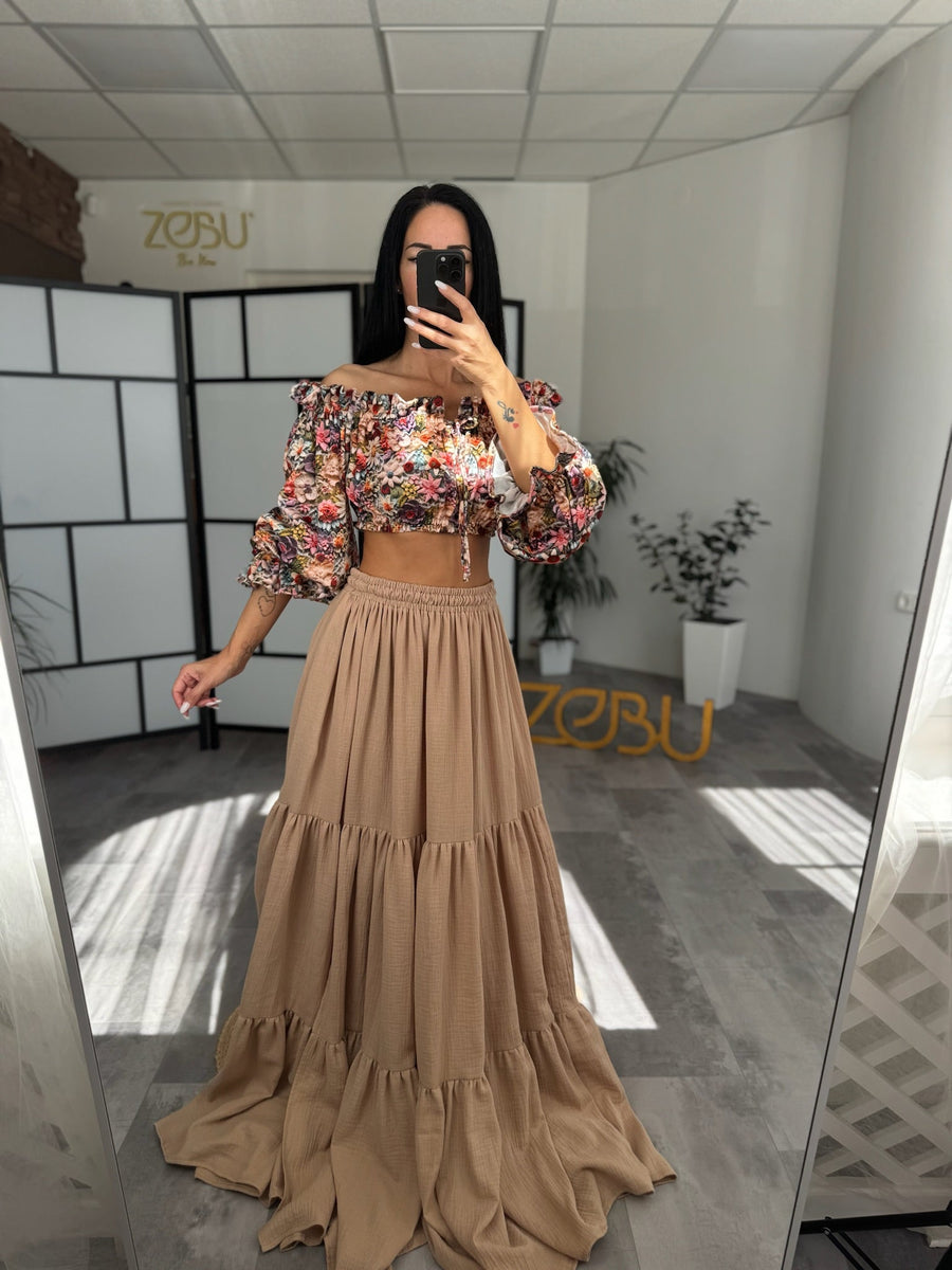 Petra | Double Gauze Two Piece Maternity Dress - VIP - Pregnancy - maternity clothes - ZeBu Be You