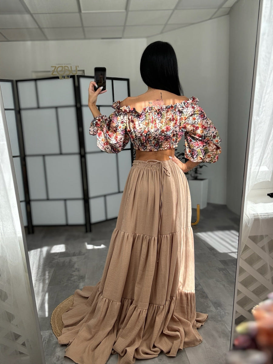 Petra | Double Gauze Two Piece Maternity Dress - VIP - Pregnancy - maternity clothes - ZeBu Be You