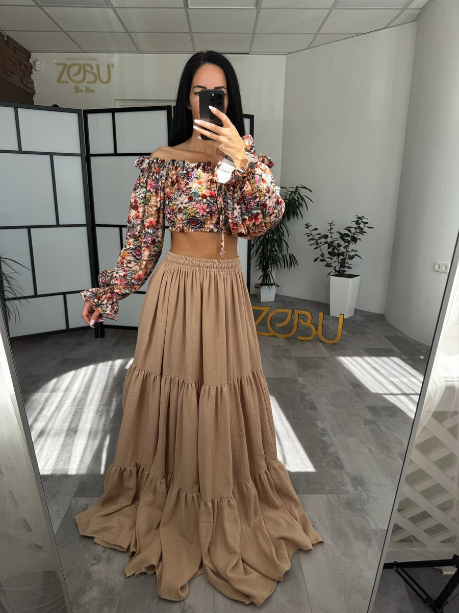 Petra | Double Gauze Two Piece Maternity Dress - VIP - Pregnancy - maternity clothes - ZeBu Be You