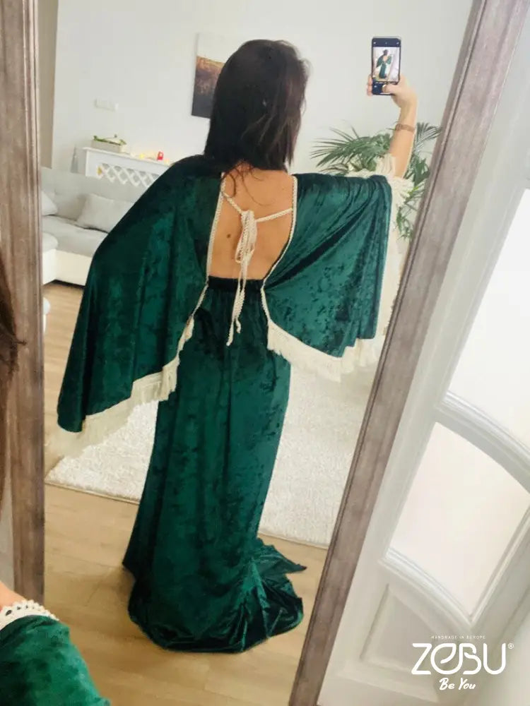 Philomena Maternity Velvet Unique Boho Dresses
