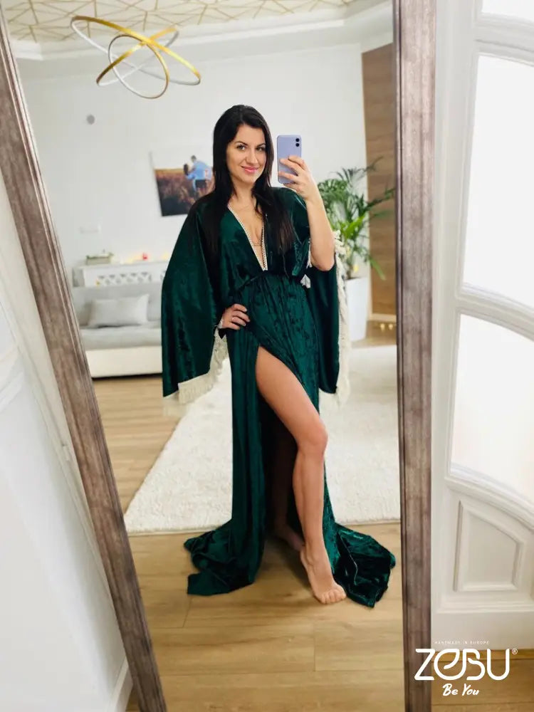 Philomena Maternity Velvet Unique Boho Dresses