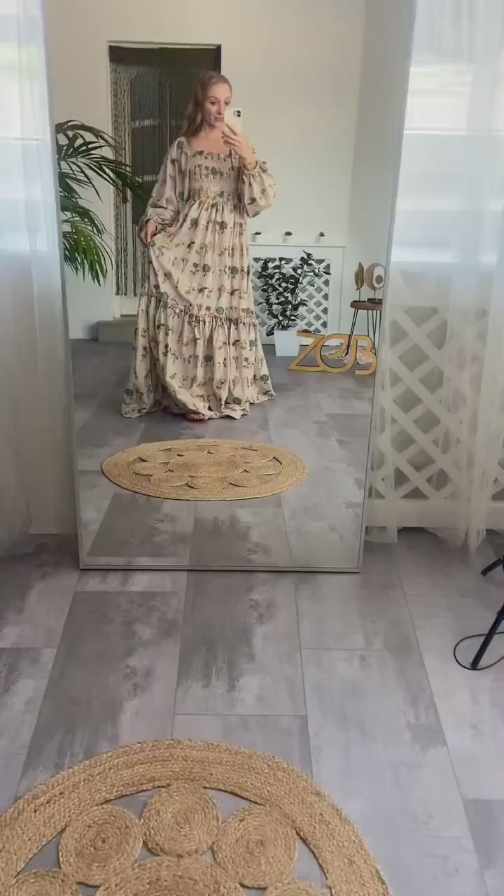 Lara Floral Maternity Unique Boho Dresses