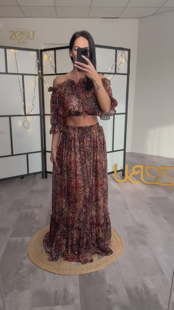 Ena Maternity Chiffon Unique Boho Dresses