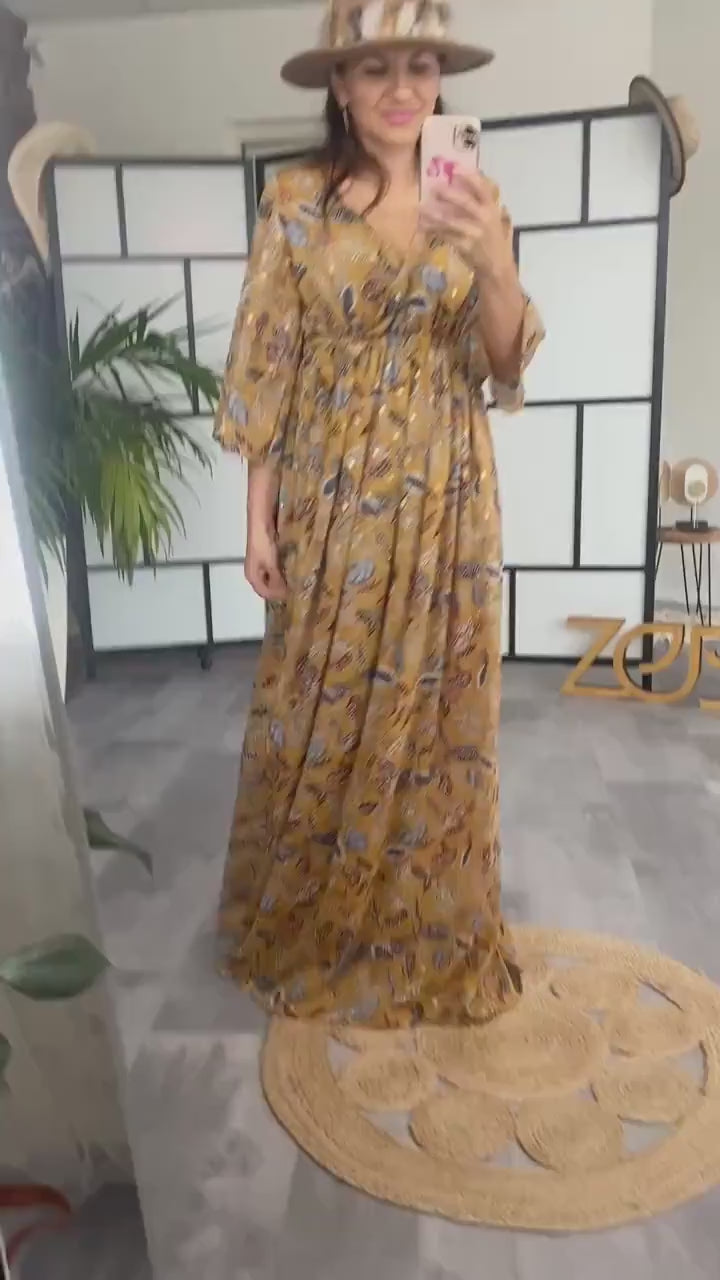 Aysha Maternity Chiffon Unique Boho Dresses
