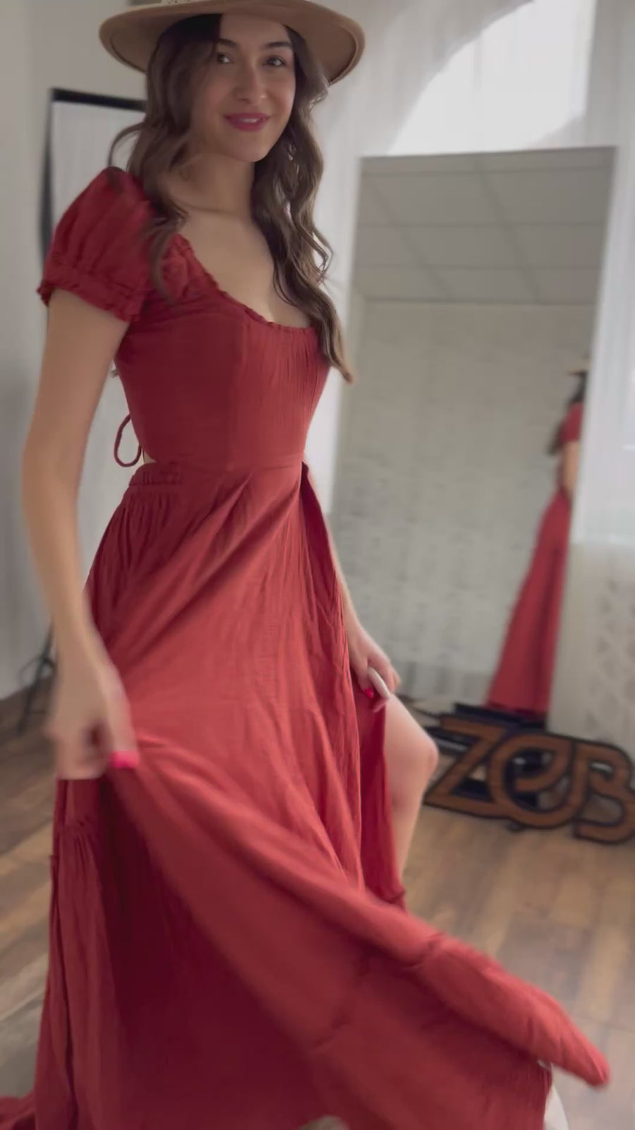 Gwen - Double gauze corset back dress, Photo Props Dress For Pregnancy Photoshoot