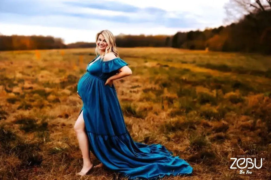 Provance Maternity Gauze Unique Boho Dresses - Pregnancy - maternity clothes - ZeBu Be You