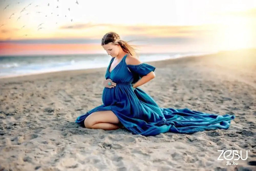 Provance Maternity Gauze Unique Boho Dresses - Pregnancy - maternity clothes - ZeBu Be You