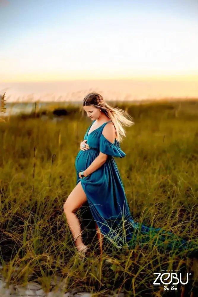 Provance Maternity Gauze Unique Boho Dresses - Pregnancy - maternity clothes - ZeBu Be You
