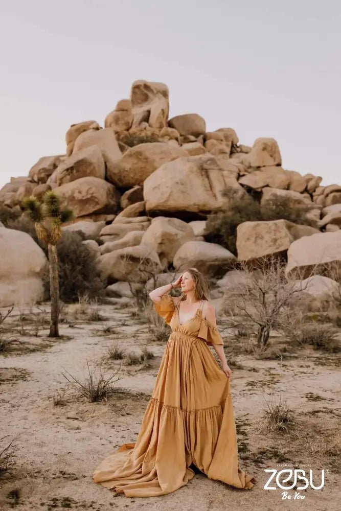 Provance Maternity Gauze Unique Boho Dresses - Pregnancy - maternity clothes - ZeBu Be You