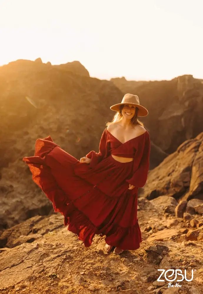 Rising Sun Maternity Gauze Unique Boho Dresses - Pregnancy - maternity clothes - ZeBu Be You