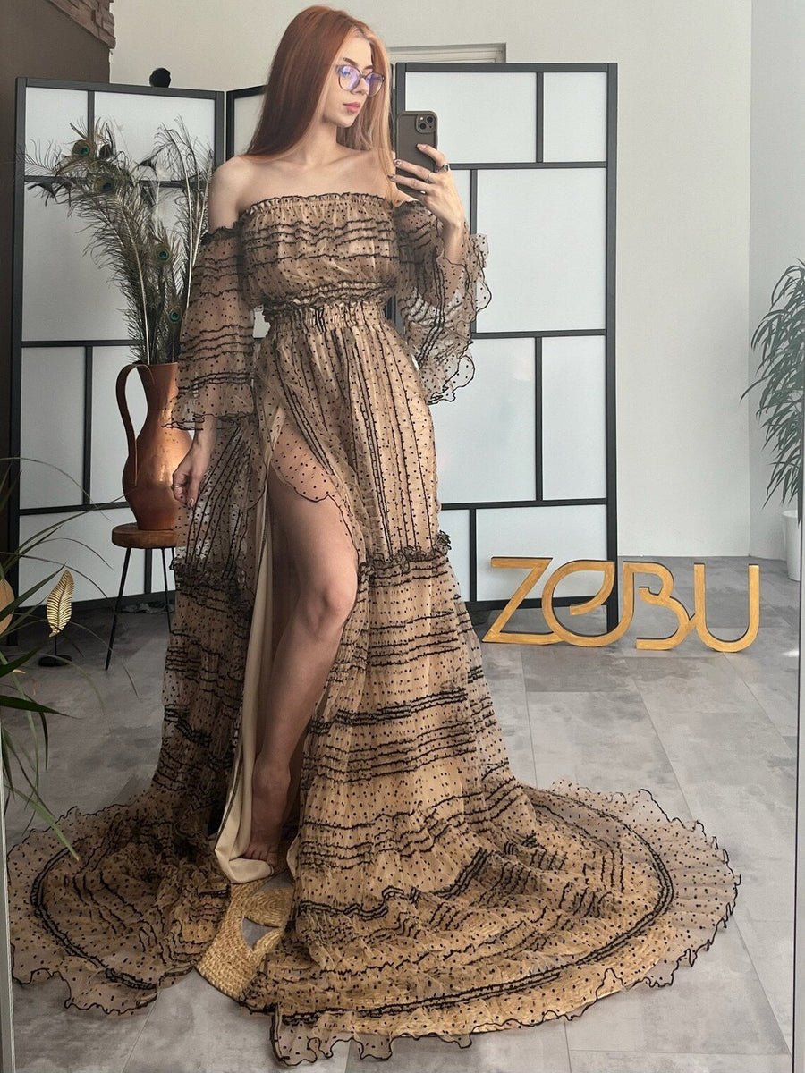 Salome Tulle Two-Piece Maternity Photoshoot Dresses M-XL Salome Tulle Two-Piece Maternity Photoshoot Dresses M-XL