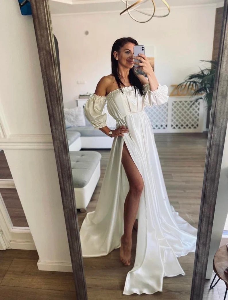 Samsara Maternity Satin Unique Boho Dresses - Pregnancy - maternity clothes - ZeBu Be You