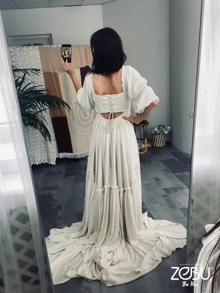 Secret Garden Maternity Gauze Unique Boho Dresses