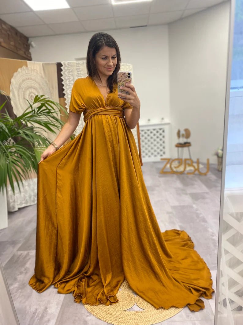 Silk Infinity Maternity Unique Boho dresses - Pregnancy - maternity clothes - ZeBu Be You