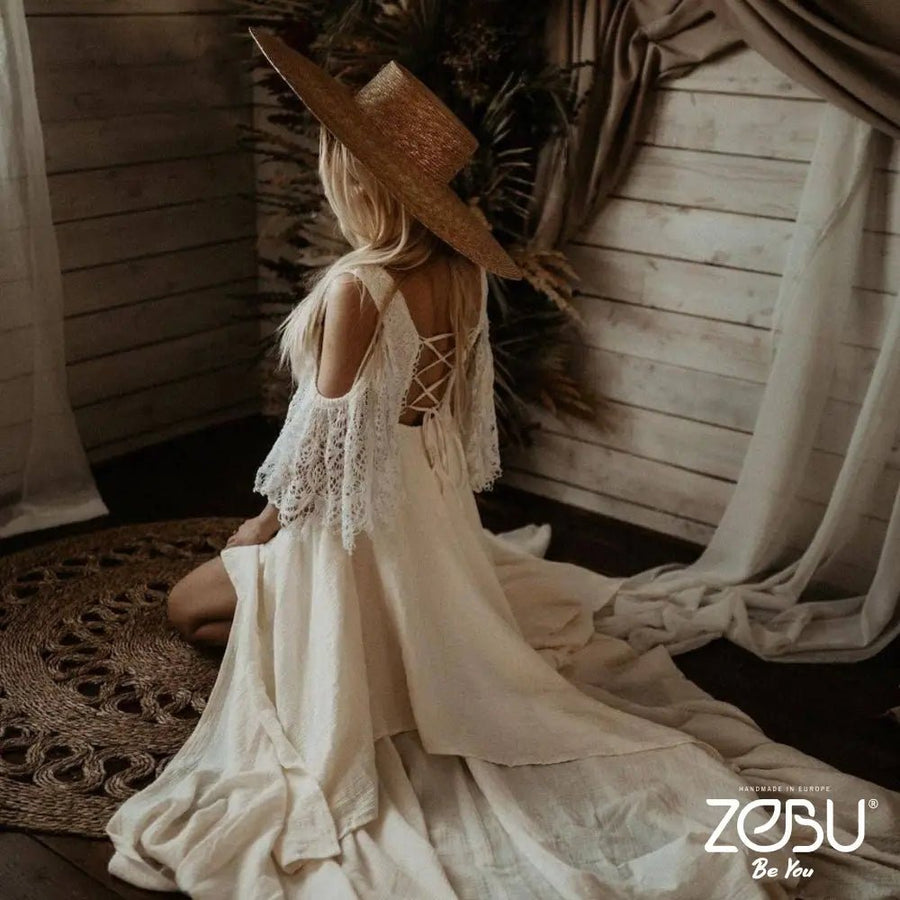 Solar Maternity Gauze, Lace Unique Boho Dresses - Pregnancy - maternity clothes - ZeBu Be You